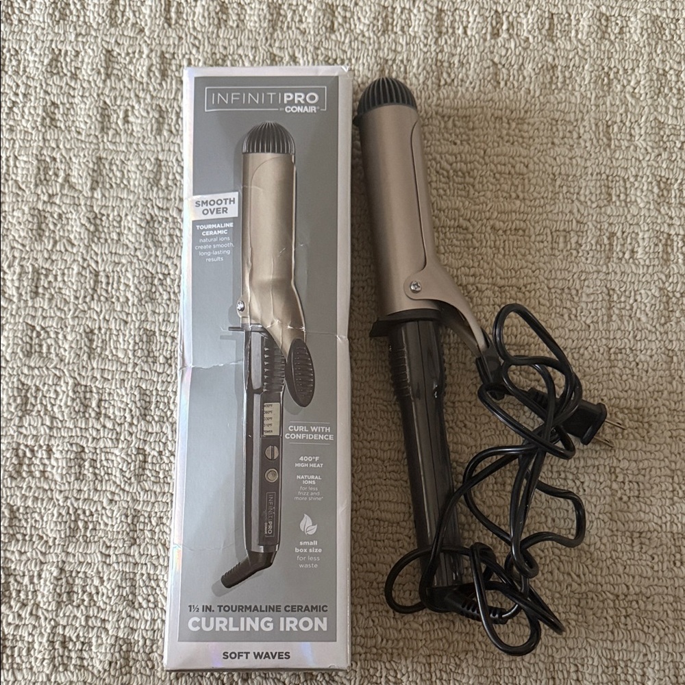InfinitiPro Curling Iron - Gold and Black 1/2 inch
